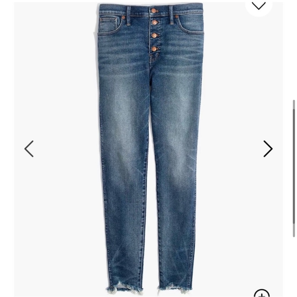 Madewell Blue Skinny Jeans High-Rise Modern Fit